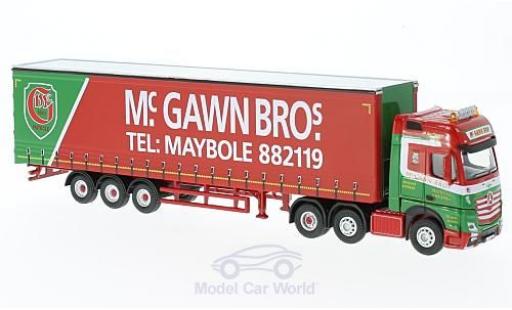 Coche miniatura Mercedes Actros 1/76 Oxford GSC McGawn Bros Gardinenplanensattelzug Mercedes Actros 1/76 Oxford GSC McGawn Bros Gardinenplanensattelzug coche miniatura