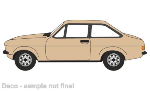 Ford Escort 1/76 Oxford MkII beige coche miniatura