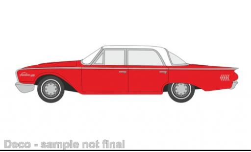 Coche miniatura Ford Fairlane 1/87 Oxford Sedan 500 rojo/blanco 1960 Ford Fairlane 1/87 Oxford Sedan 500 rojo/blanco 1960 coche miniatura