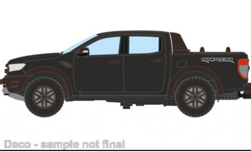 Ford Ranger 1/76 Oxford Raptor metallise negro coche miniatura
