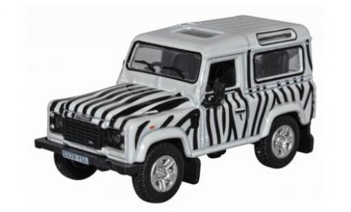 Coche miniatura Land Rover Defender 1/76 Oxford 90 blanche/negro RHD Land Rover Defender 1/76 Oxford 90 blanche/negro RHD coche miniatura
