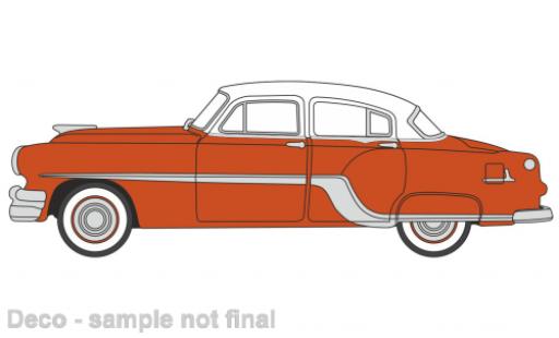 Coche miniatura Pontiac Chieftain 1/87 Oxford rouge/blanche 1954 Pontiac Chieftain 1/87 Oxford rouge/blanche 1954 coche miniatura