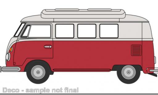 Volkswagen T1 1/76 Oxford Camper rojo/beige coche miniatura