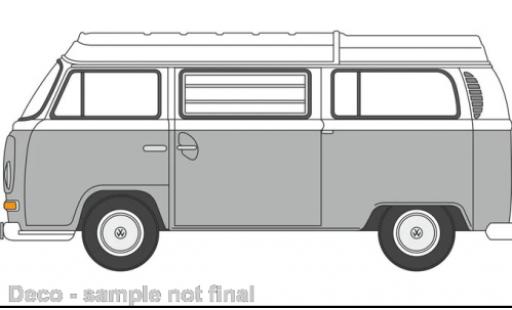 Coche miniatura Volkswagen T2 1/76 Oxford Camper gris/blanco Volkswagen T2 1/76 Oxford Camper gris/blanco coche miniatura