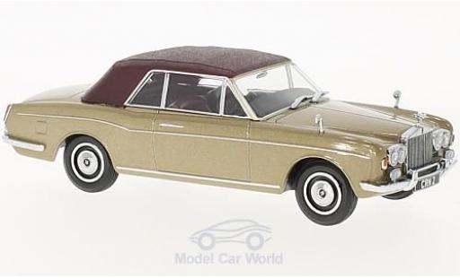 Coche miniatura Rolls Royce Corniche 1/43 Oxford Convertible metalico beige/matt-rojo RHD geschlossen Rolls Royce Corniche 1/43 Oxford Convertible metalico beige/matt-rojo RHD geschlossen coche miniatura