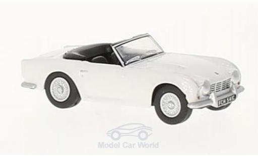 Triumph TR4 1/76 Oxford blanco coche miniatura