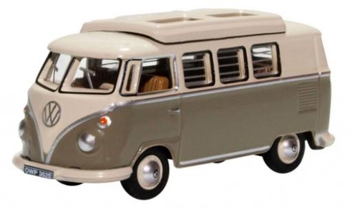 Coche miniatura Volkswagen T1 1/76 Oxford Camper gris/blanco Volkswagen T1 1/76 Oxford Camper gris/blanco coche miniatura