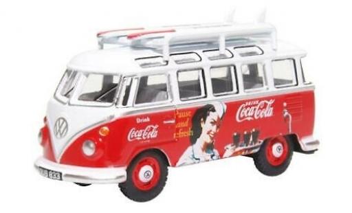 Volkswagen T1 1/76 Oxford Samba Bus Coca-Cola avec Surfboards sur Rack de toit coche miniatura