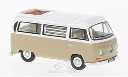 Coche miniatura Volkswagen T2 B 1/76 Oxford Bay Window Camper beige/blanco Volkswagen T2 B 1/76 Oxford Bay Window Camper beige/blanco coche miniatura