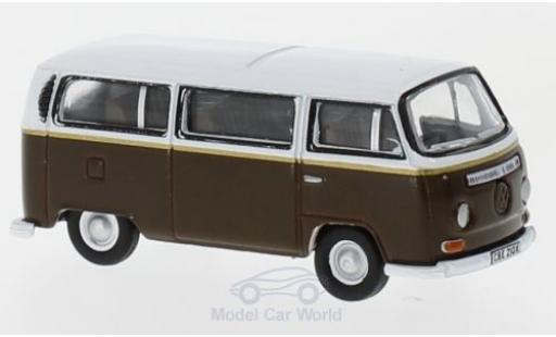 Coche miniatura Volkswagen T2 B 1/76 Oxford Bay Window marron/blanco Auf Wiedersehn Pet Volkswagen T2 B 1/76 Oxford Bay Window marron/blanco Auf Wiedersehn Pet coche miniatura