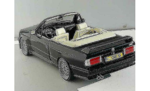 Bmw M3 Cabriolet 1/18 Autoart E30 negro jantes bbs 17 pouces coche miniatura
