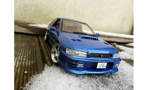 Subaru Impreza Type R 1/18 Autoart tipoe gt turbo sti azul coche miniatura