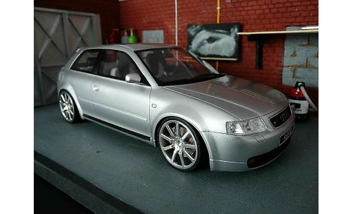 Audi S3 mtm 1/18 Ottomobile gris jantes coche miniatura