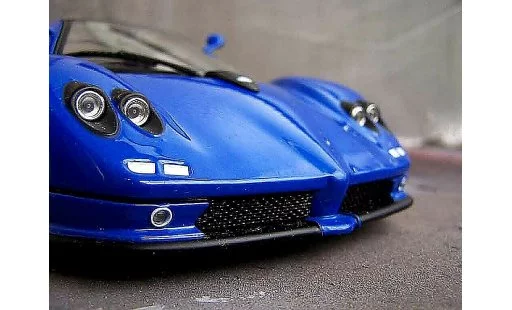 Pagani Zonda C12 1/18 Motormax azul coche miniatura