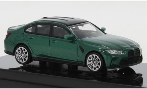 Coche miniatura Bmw M3 1/64 Para64 (G80) metalico verde/negro Bmw M3 1/64 Para64 (G80) metalico verde/negro coche miniatura