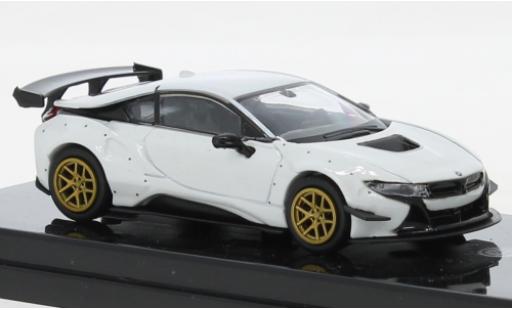 Coche miniatura Bmw i8 1/64 Para64 I8 Liberty Walk blanche Bmw i8 1/64 Para64 I8 Liberty Walk blanche coche miniatura