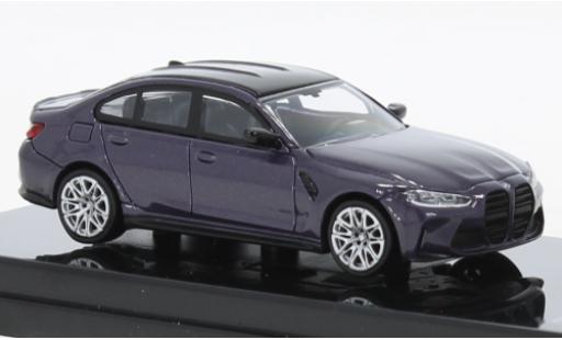 Coche miniatura Bmw M3 1/64 Para64 (G80) metallise purpura/negro 2020 Bmw M3 1/64 Para64 (G80) metallise purpura/negro 2020 coche miniatura