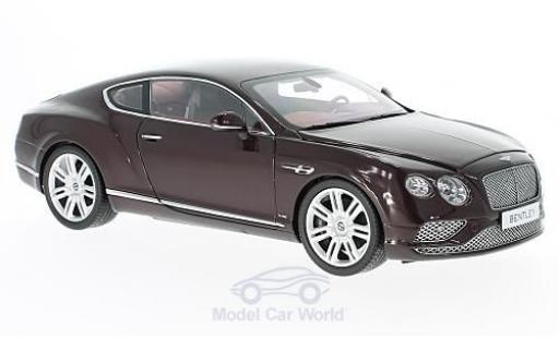 Coche miniatura Bentley Continental T 1/18 Paragon GT rojo 2016 Bentley Continental T 1/18 Paragon GT rojo 2016 coche miniatura