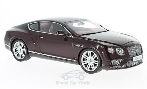 Coche miniatura Bentley Continental T 1/18 Paragon GT rojo RHD 2016 Bentley Continental T 1/18 Paragon GT rojo RHD 2016 coche miniatura