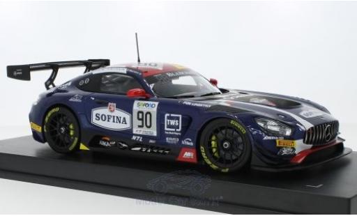 Coche miniatura Mercedes AMG GT 1/18 Paragon 3 No.90 Akka ASP Blancpain Endurance Series 24h Spa Francorchamps 2017 E.Mortara/M.Meadows/R.Marciello Mercedes AMG GT 1/18 Paragon 3 No.90 Akka ASP Blancpain Endurance Series 24h Spa Francorchamps 2017 E.Mortara/M.Meadows/R.Marciello coche miniatura