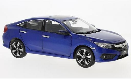 Coche miniatura Honda Civic 1/18 Paudi metalico azul 2016 Honda Civic 1/18 Paudi metalico azul 2016 coche miniatura