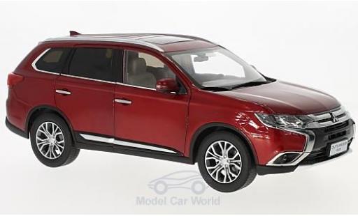 Mitsubishi Outlander 1/18 Paudi metalico rojo 2016 coche miniatura