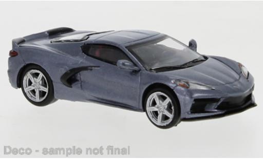 Coche miniatura Chevrolet Corvette 1/87 PCX87 C8 metalico gris 2020 Chevrolet Corvette 1/87 PCX87 C8 metalico gris 2020 coche miniatura