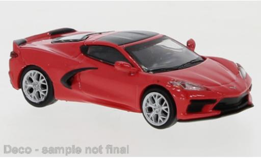 Coche miniatura Chevrolet Corvette 1/87 PCX87 C8 rojo 2020 Chevrolet Corvette 1/87 PCX87 C8 rojo 2020 coche miniatura