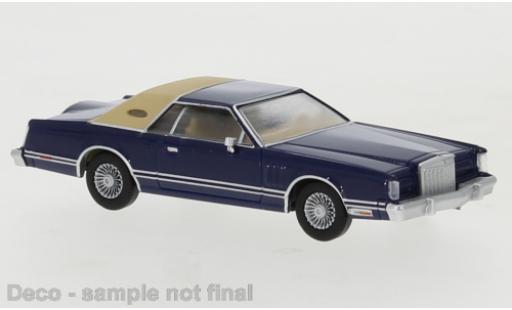 Coche miniatura Lincoln Continental 1/87 PCX87 Mark V metalico azul 1977 Lincoln Continental 1/87 PCX87 Mark V metalico azul 1977 coche miniatura