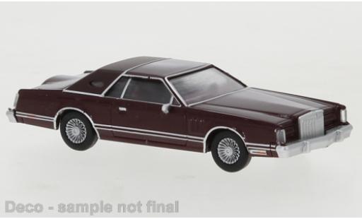 Coche miniatura Lincoln Continental 1/87 PCX87 Mark V metalico rojo 1977 Lincoln Continental 1/87 PCX87 Mark V metalico rojo 1977 coche miniatura