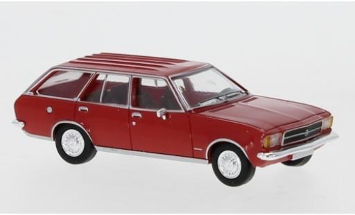 Opel Rekord 1/87 PCX87 D Caravan rojo 1972 coche miniatura