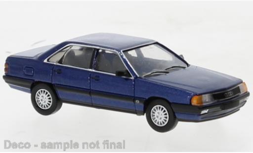 Coche miniatura Audi 100 1/87 PCX87 (C3) metallise azul foncé 1982 Audi 100 1/87 PCX87 (C3) metallise azul foncé 1982 coche miniatura