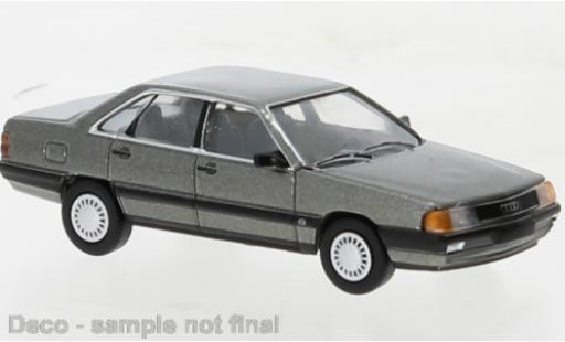 Coche miniatura Audi 100 1/87 PCX87 (C3) metallise gris 1982 Audi 100 1/87 PCX87 (C3) metallise gris 1982 coche miniatura