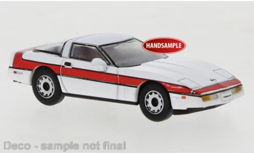 Coche miniatura Chevrolet Corvette 1/87 PCX87 C4 blanche/rouge 1984 Chevrolet Corvette 1/87 PCX87 C4 blanche/rouge 1984 coche miniatura