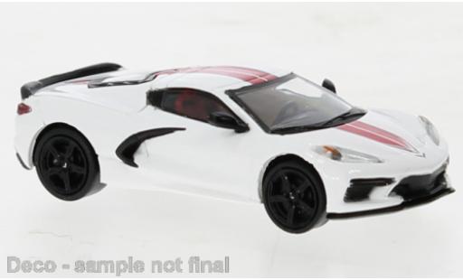 Coche miniatura Chevrolet Corvette 1/87 PCX87 C8 blanche/rouge 2020 Chevrolet Corvette 1/87 PCX87 C8 blanche/rouge 2020 coche miniatura