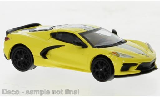 Coche miniatura Chevrolet Corvette 1/87 PCX87 C8 amarillo clair/negro 2020 Chevrolet Corvette 1/87 PCX87 C8 amarillo clair/negro 2020 coche miniatura