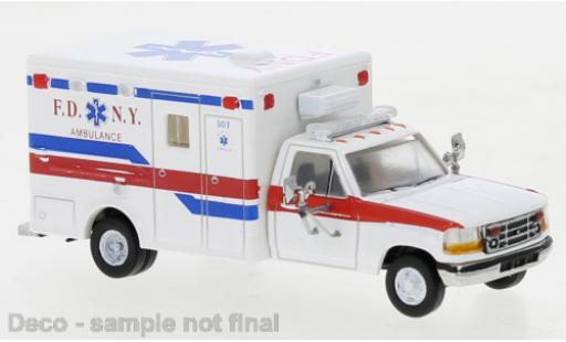 Coche miniatura Ford F-350 1/87 PCX87 Horton Ambulance blanche FDNY 1997 Ford F-350 1/87 PCX87 Horton Ambulance blanche FDNY 1997 coche miniatura