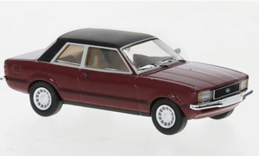 Coche miniatura Ford Taunus 1/87 PCX87 TC2 metallise rouge foncé/matte-negro 1976 Ford Taunus 1/87 PCX87 TC2 metallise rouge foncé/matte-negro 1976 coche miniatura