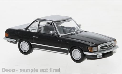 Coche miniatura Mercedes Classe SL 1/87 PCX87 SL (R107) metallise negro 1985 Mercedes Classe SL 1/87 PCX87 SL (R107) metallise negro 1985 coche miniatura