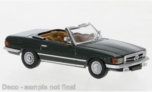 Coche miniatura Mercedes Classe SL 1/87 PCX87 SL (R107) metallise verde foncé 1971 Mercedes Classe SL 1/87 PCX87 SL (R107) metallise verde foncé 1971 coche miniatura