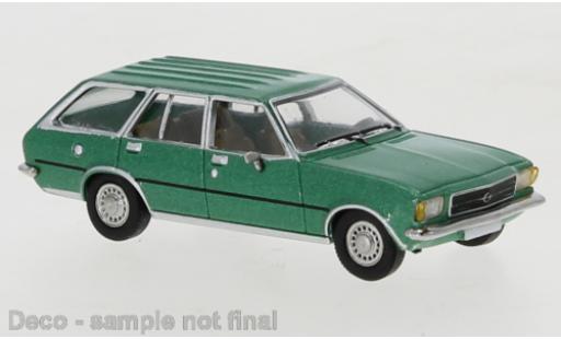 Coche miniatura Opel Rekord 1/87 PCX87 D Caravan metallise verde 1972 Opel Rekord 1/87 PCX87 D Caravan metallise verde 1972 coche miniatura