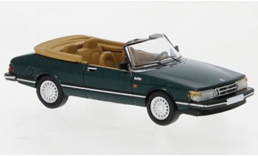 Coche miniatura Saab 900 1/87 PCX87 cabriolet metallise verde foncé 1986 Saab 900 1/87 PCX87 cabriolet metallise verde foncé 1986 coche miniatura