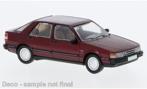 Coche miniatura Saab 9000 1/87 PCX87 CC metallise rouge foncé 1985 Saab 9000 1/87 PCX87 CC metallise rouge foncé 1985 coche miniatura