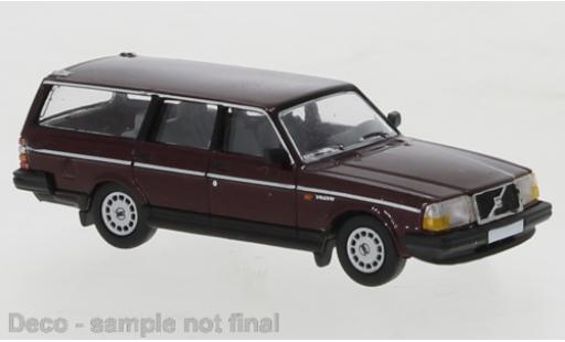 Coche miniatura Volvo 240 1/87 PCX87 GL Kombi metallise rojo 1989 Volvo 240 1/87 PCX87 GL Kombi metallise rojo 1989 coche miniatura