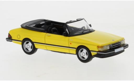 Coche miniatura Saab 900 1/87 PCX87 Cabriolet amarillo 1986 Saab 900 1/87 PCX87 Cabriolet amarillo 1986 coche miniatura
