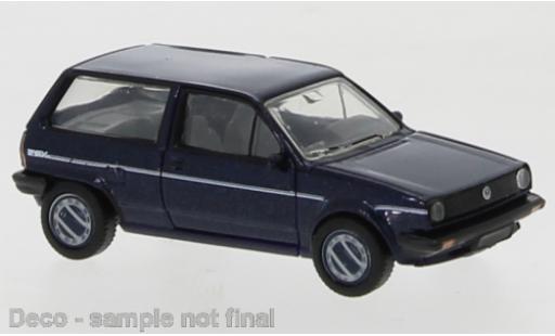 Coche miniatura Volkswagen Polo 1/87 PCX87 II Fox azul/Dekor 1985 Volkswagen Polo 1/87 PCX87 II Fox azul/Dekor 1985 coche miniatura