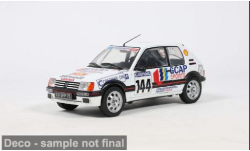 Coche miniatura Peugeot 205 GTi Rallye du Var 1987 #144 F.Delecour 1/18 Solido
