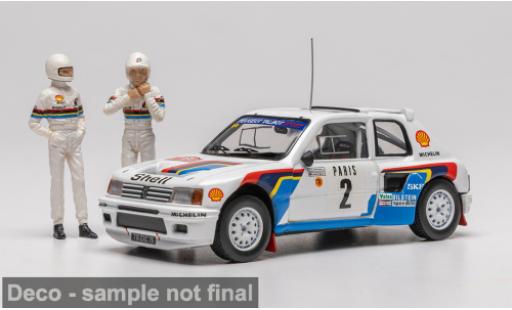 Peugeot 205 1/43 IXO Turbo 16 Rally Monte Carlo 1985 #2 A.Vatanen/T.Harryman 1:43 coche miniatura