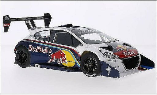 Peugeot 208 T16 1/18 Autoart Red Bull / Total International Hill Climb Pikes Peak 2013 coche miniatura