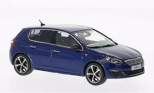 Peugeot 308 GT 1/43 Norev sport azul 2014 coche miniatura